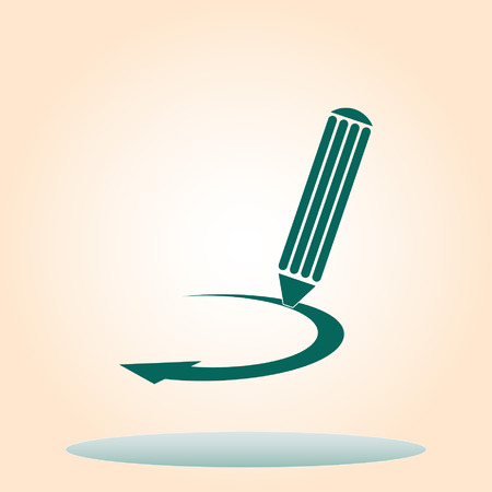 Pencil icon, vector illustrationのイラスト素材