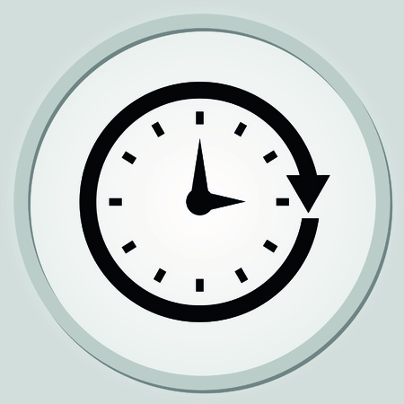 Clock Icon, vector illustrationのイラスト素材