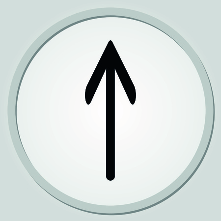 Arrow indicates the direction  icon, vector illustrationのイラスト素材