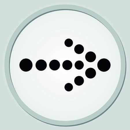 Arrow indicates the direction  icon, vector illustrationのイラスト素材