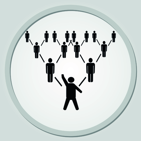 Group of people icon, Friends icon,  vector illustrationのイラスト素材
