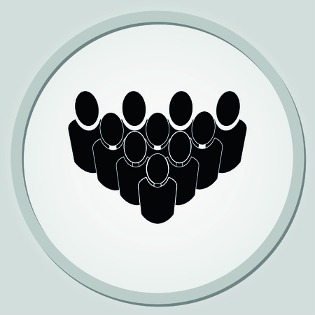 Group of people icon, Friends icon,  vector illustrationのイラスト素材