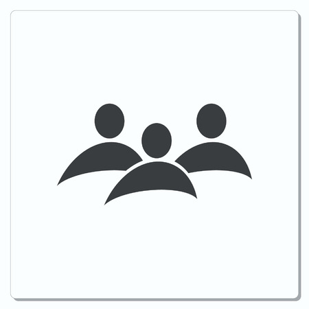 Group of people icon, Friends icon,  vector illustrationのイラスト素材
