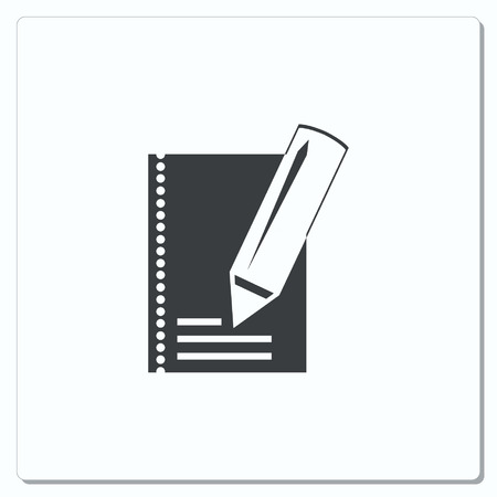 Notebook icon, vector illustration.のイラスト素材