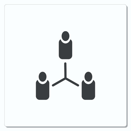 Group of people icon, Friends icon,  vector illustrationのイラスト素材