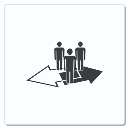 Group of people icon, Friends icon,  vector illustrationのイラスト素材
