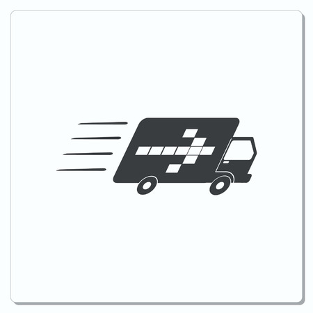 Delivery sign icon, vector illustration.のイラスト素材