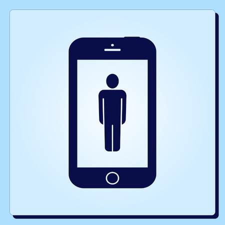 The handset, phone icon , vector illustration.のイラスト素材