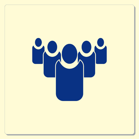 Group of people icon, Friends icon,  vector illustrationのイラスト素材