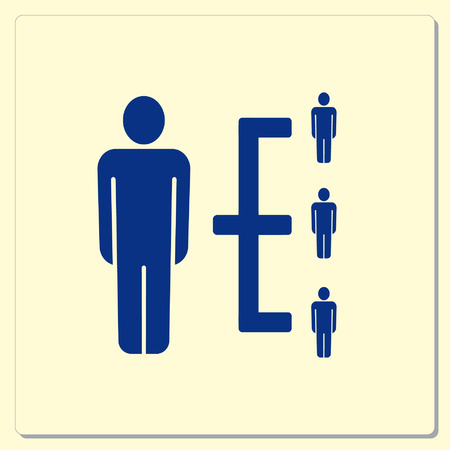 Group of people icon, Friends icon,  vector illustrationのイラスト素材