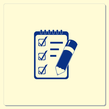 Notebook icon, vector illustration.のイラスト素材