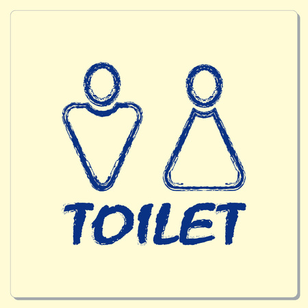 Restroom icon, vector illustrationのイラスト素材
