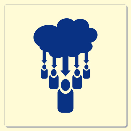 Group of people icon, Friends icon,  vector illustrationのイラスト素材