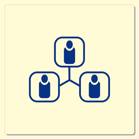 Group of people icon, Friends icon,  vector illustrationのイラスト素材