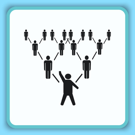 Group of people icon, Friends icon,  vector illustrationのイラスト素材