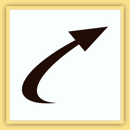Arrow indicates the direction  icon, vector illustrationのイラスト素材