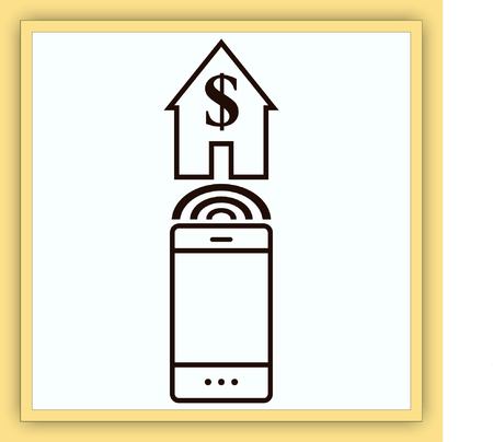 Financial Services Cloud, Money icon, Finance Icon, vector illustration. Flat design styleのイラスト素材