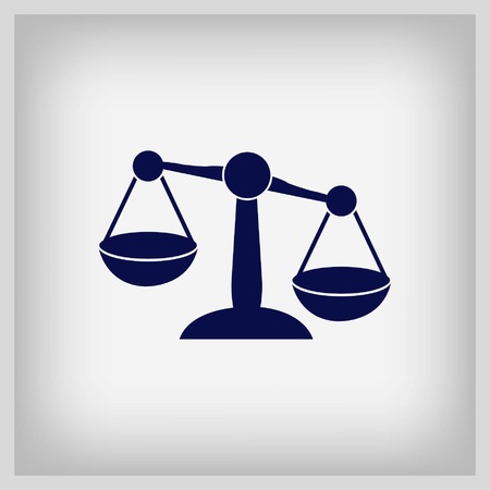 Scales icon, vector illustration.のイラスト素材