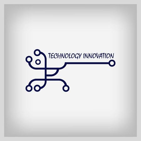 Circuit board, microchip icon. Vector illustration.のイラスト素材