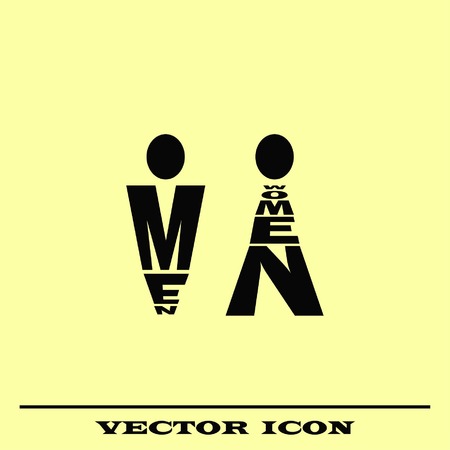 Restroom icon, vector illustration.のイラスト素材