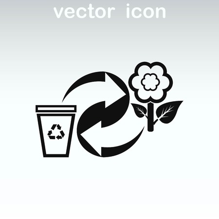 Throwing trash, recycle, pollution, recycling and eco icon. The concept of ecology problem.のイラスト素材