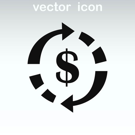 Money icon, Finance Icon, vector illustration. Flat design style.のイラスト素材