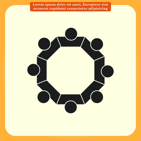 Group of people icon, Friends icon,  vector illustrationのイラスト素材