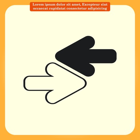 Arrow indicates the direction  icon, vector illustrationのイラスト素材