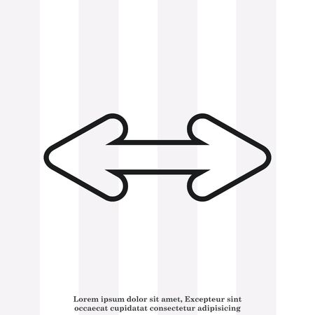 Arrow indicates the direction  icon, vector illustrationのイラスト素材