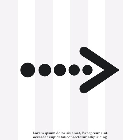 Arrow indicates the direction  icon, vector illustrationのイラスト素材
