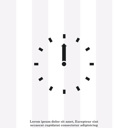 Clock Icon, vector illustrationのイラスト素材