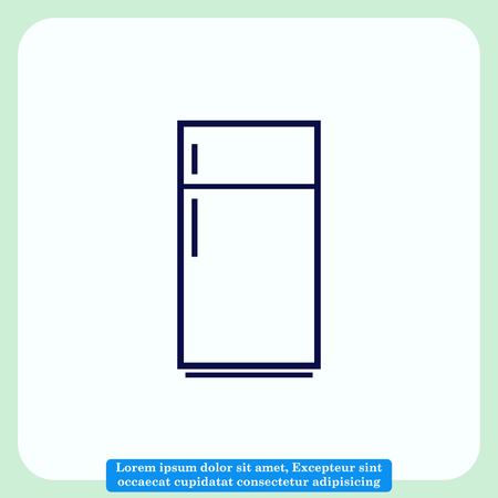 Home appliances icon. Refrigerator icon. Vector illustration. Kitchenware.のイラスト素材