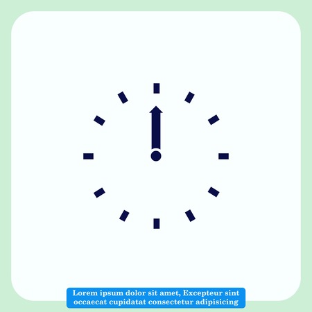 Clock Icon, vector illustrationのイラスト素材