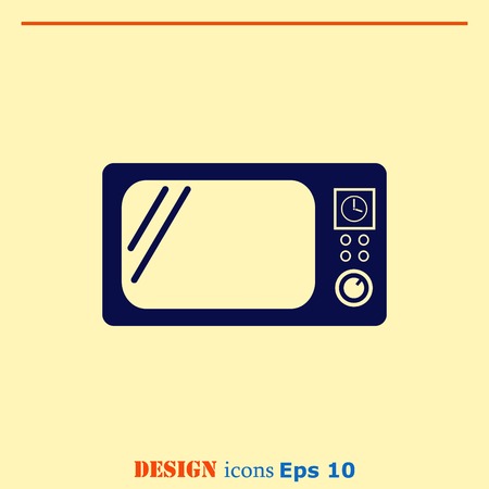 Home appliances icon. Microwave icon. Vector illustration. Kitchenware.のイラスト素材