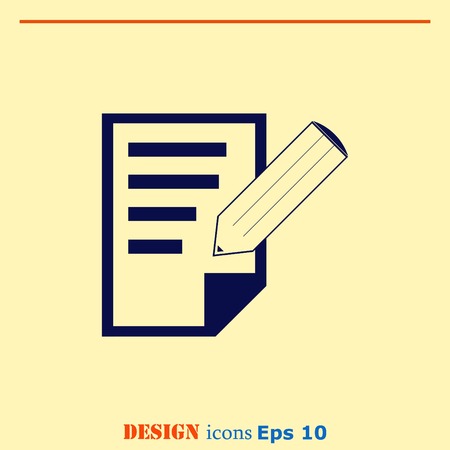 Notebook icon, vector illustration.のイラスト素材