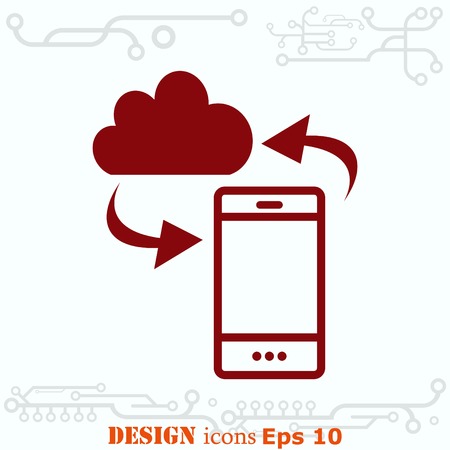 Technology innovation icon. Circuit board, microchip icon. Vector illustration.のイラスト素材
