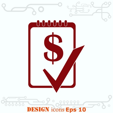 Money icon, Finance Icon, vector illustration. Flat design style.のイラスト素材