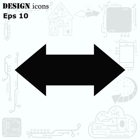 Arrow indicates the direction  icon, vector illustrationのイラスト素材