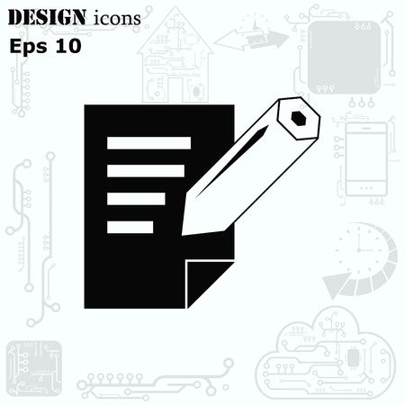 Notebook icon, vector illustration.のイラスト素材