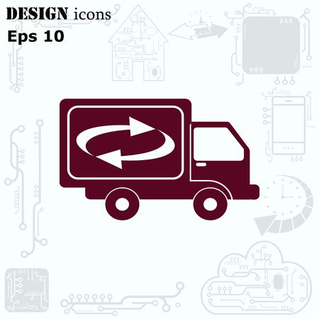 Delivery sign icon, vector illustration.のイラスト素材