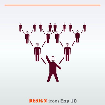 Group of people icon, Friends icon,  vector illustrationのイラスト素材