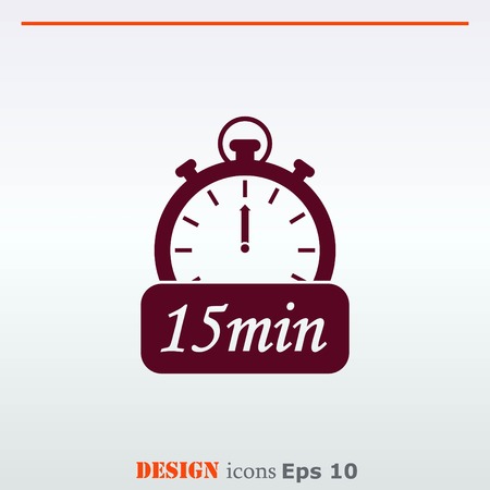 Clock Icon, vector illustrationのイラスト素材