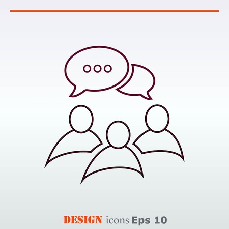 Group of people icon, Friends icon,  vector illustrationのイラスト素材