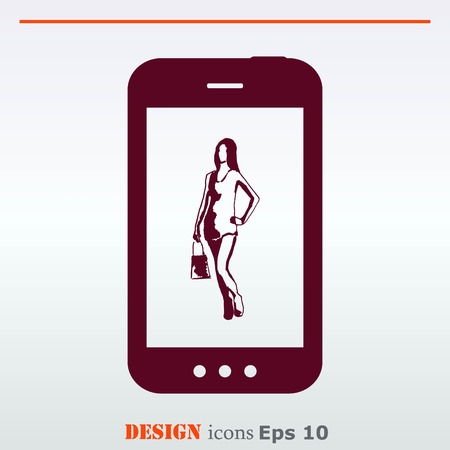 The handset, phone icon , vector illustration.のイラスト素材