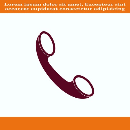 The handset, phone icon , vector illustration.のイラスト素材