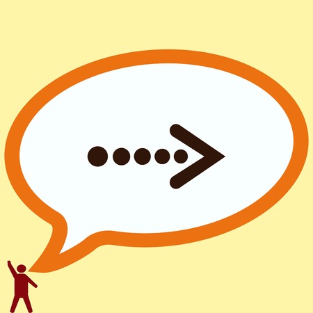 Arrow indicates the direction  icon, vector illustrationのイラスト素材