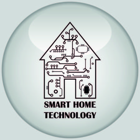 Smart home in the cloud concept symbol vector illustrationのイラスト素材