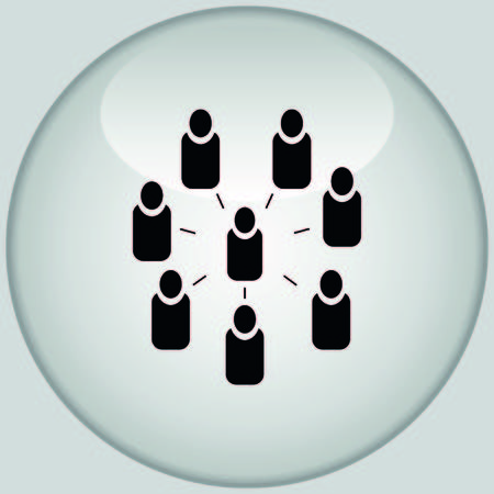 Group of people icon, Friends icon,  vector illustrationのイラスト素材