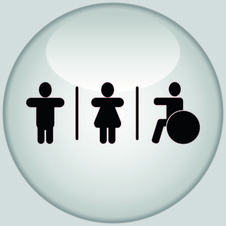 Restroom icon, vector illustrationのイラスト素材