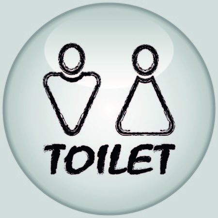 Restroom icon, vector illustrationのイラスト素材